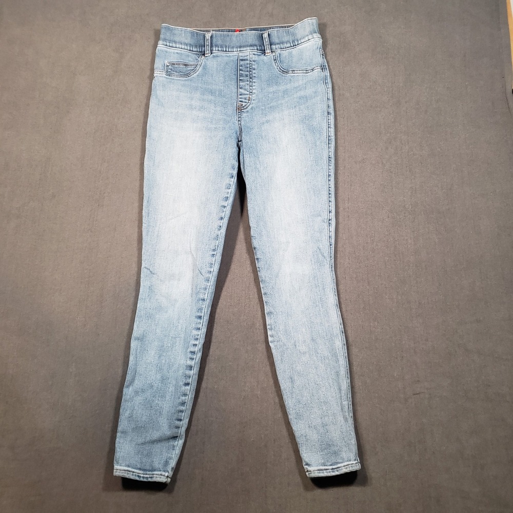 Spanx Ankle Skinny‎ Jeans Womens Medium Light Wash Pull On Shaping 20275R